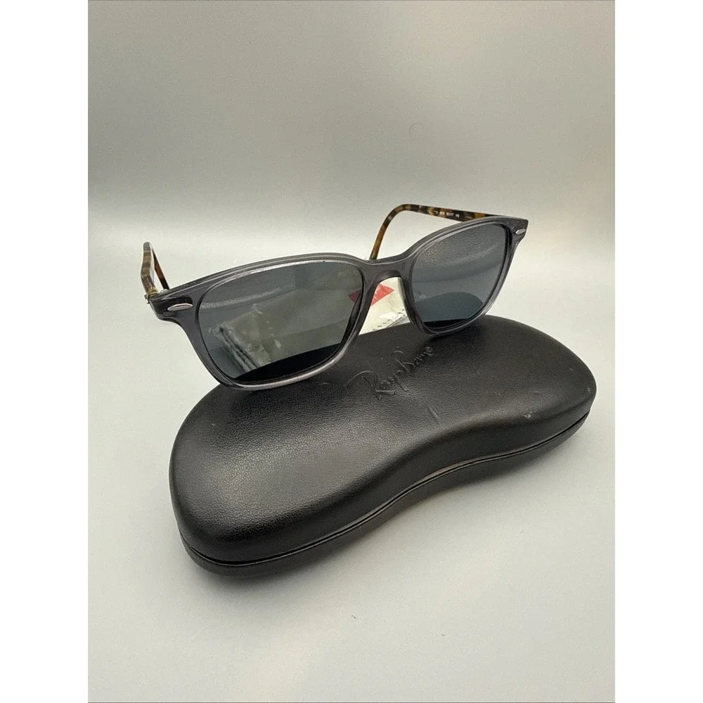 RAY-BAN RB7119 Vtg Italy Black Matte /Tortoise Sunglasses 55-17-145 & Case/Cloth